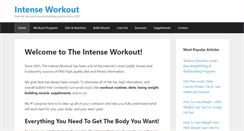 Desktop Screenshot of intense-workout.com