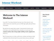Tablet Screenshot of intense-workout.com